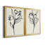 Floral Marker I - Ensemble de 2 reproductions d'art sur toile encadrées-522580241-522580245