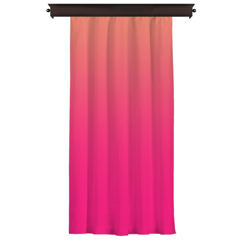 Rideau en polyester Dursunbey, Rose
