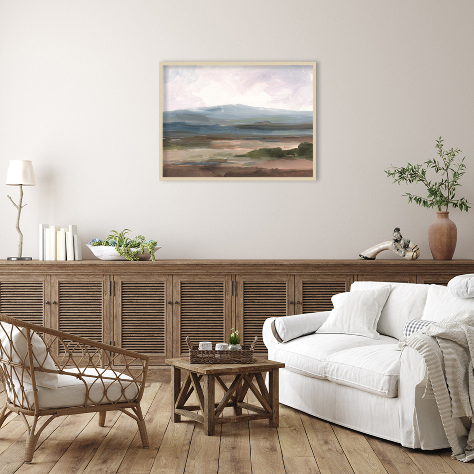 Ethan Harper "Serene Mountain Study II" Print, Brown, 31" H x 41" W