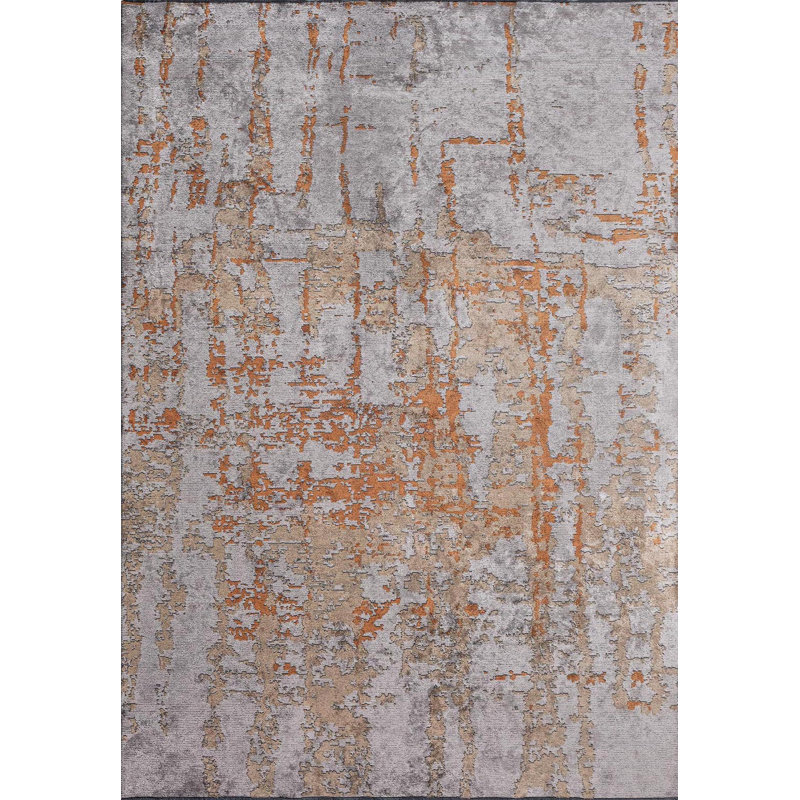 Chute d'eau contemporaine contemporaine, Rectangle 9 pi 10 po x 14 pi