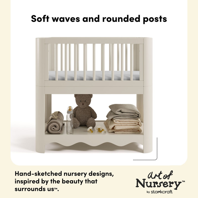 Casablanca 3-in-1 Convertible Bassinet, Frosted Oat