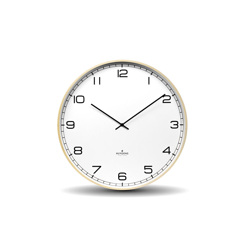 Wood Wall Clock, 45cm Hx 45cm W x 6.2cm D