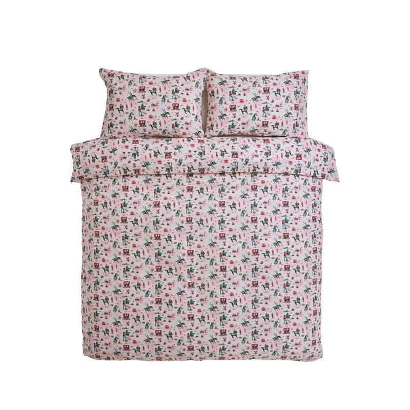 COW GIRL, Double Duvet Cover Set + 2 Standard Pillowcases