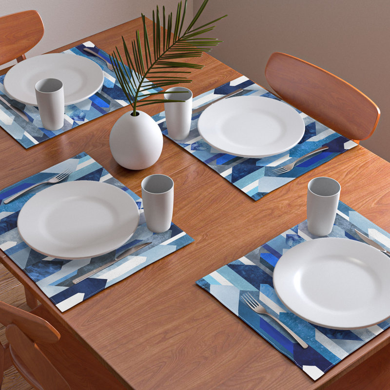 Cotton Geometric Rectangle Placemat