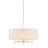 Presidio 5-Light Dimmable Chandelier with Drum-shaped Fabric Shade & Adjustable Height-47987031