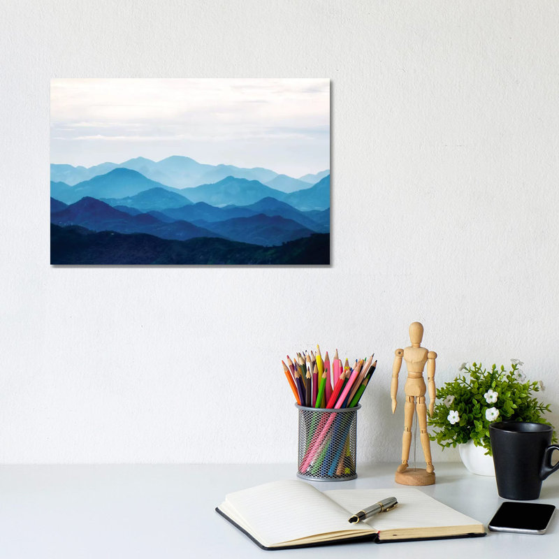 Blue Mountains by PhotoINC Studio - Print on Canvas, Wrapped Canvas, 20.32 cm H x 30.48 cm W