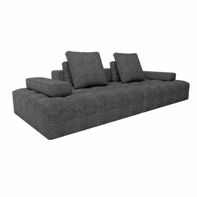 Canapé pour salon, canapé de style moderne avec sièges extra profonds, accoudoirs confortables, canapés