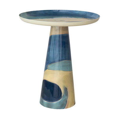 Virtie Vibrant Mosaic Enameled Metal Table