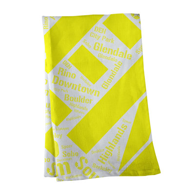 Serviette à thé « districts »