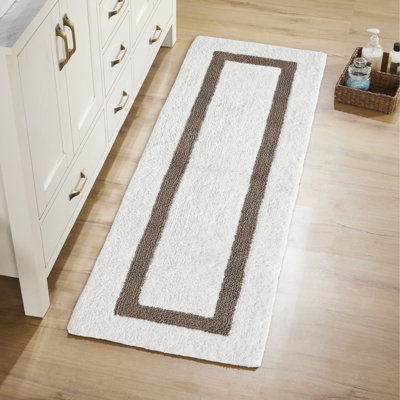 Tapis pour salle de bain réversible 100% coton Widman