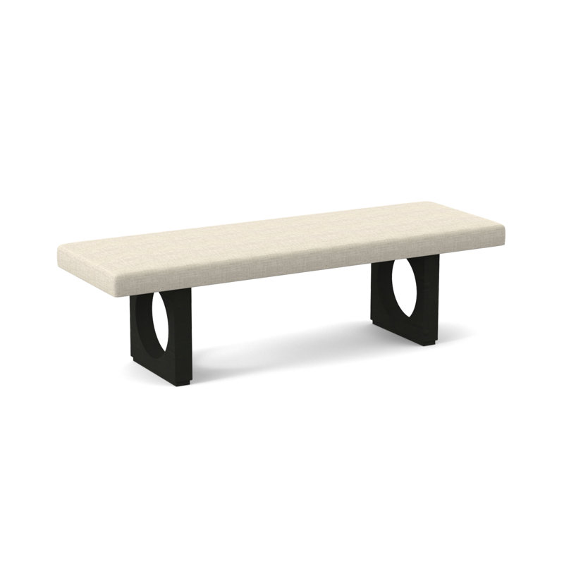 Void Upholstered Bench, Espresso, Edworth Ocean