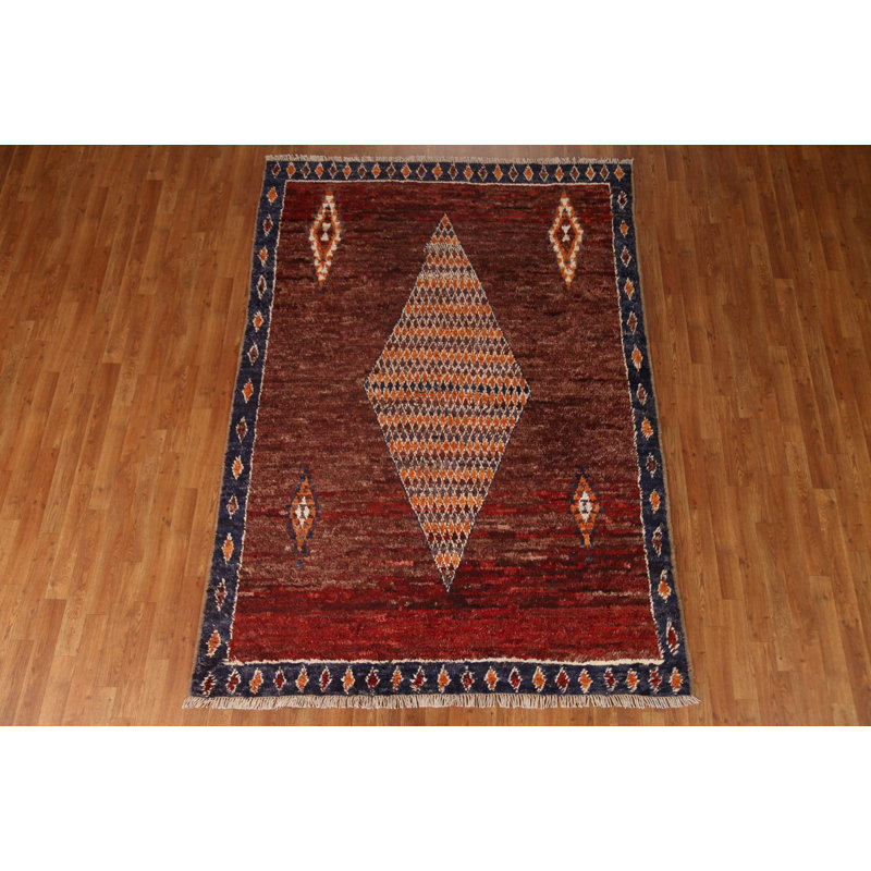 One-of-a-Kind 5'8'' X 8'0'' New Age Wool Area Rug in