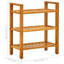 6 Pair Solid Wood Shoe Rack