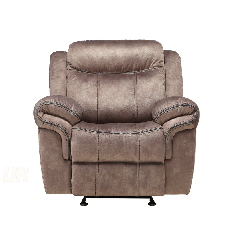 Fauteuil inclinable et oscillant en velours Zubaida
