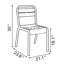 Chaise d'appoint de qualité supérieure pour l'extérieur empilable-83654776
