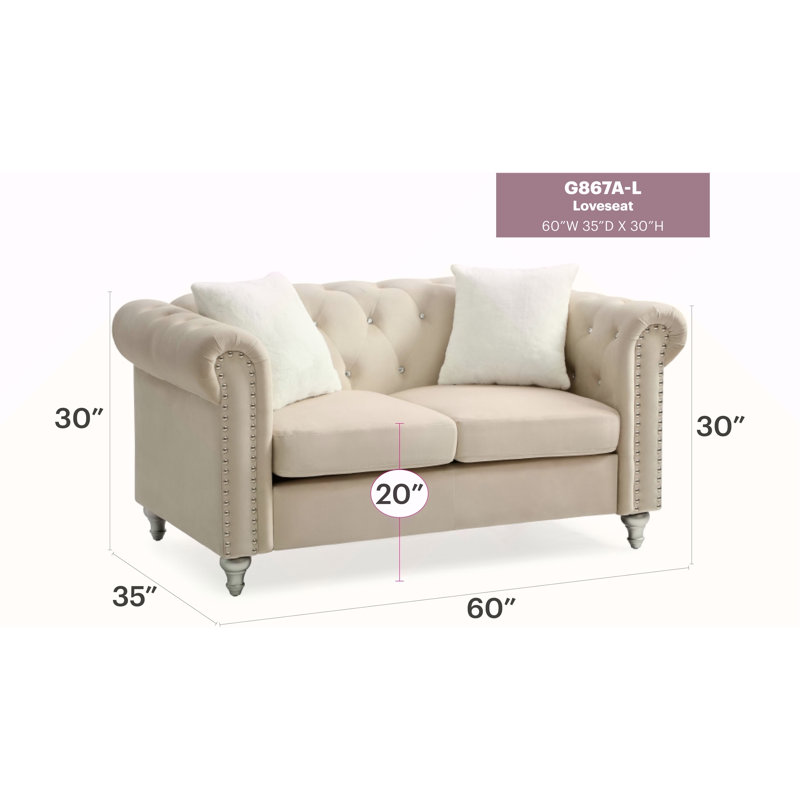 Causeuse élégante beige avec touche moderne, Beige