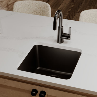 Évier de bar encastrable Karran Quartz 16-5 / 8 "x 16-5 / 8"