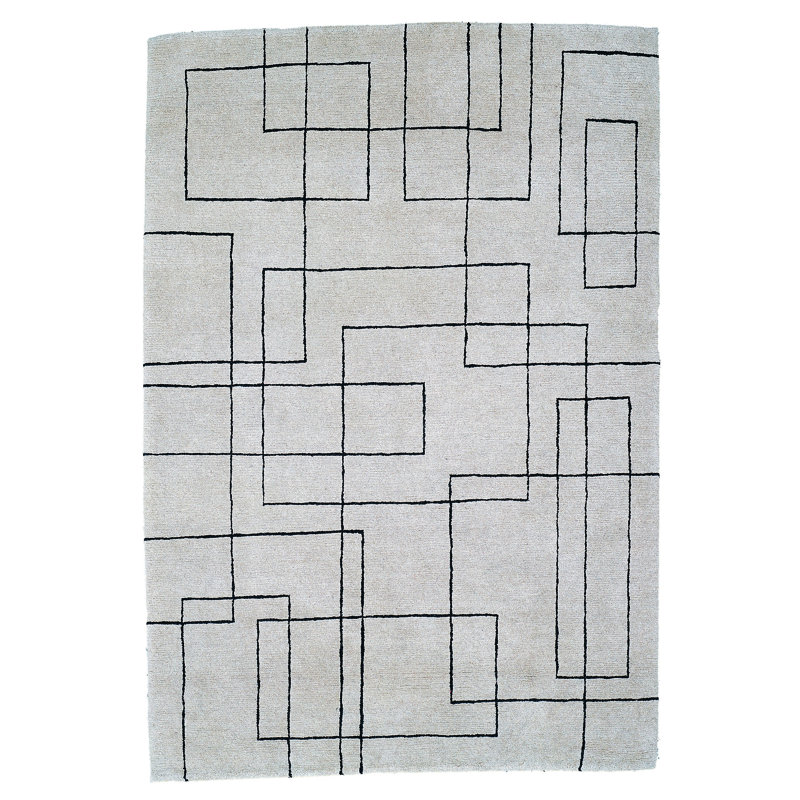 Sam Turner Cityscape 60 Knot Slate Area Rug, Rectangle 12' x 16'