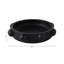 Bol décoratif sculptural avec décorations de boule - Accent moderne pour tablettes et table basse - Bol de décoration intérieure unique - 18 po, noir