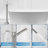 Floor Mount Tub Filler Freestanding Bathtub Faucet with 2 Function Handheld and Diverter, Solid Brass Tub Faucet-126415513