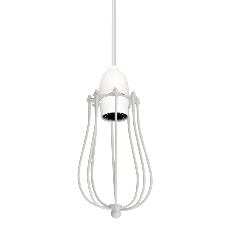 17cm H Metal Lamp Shade, White