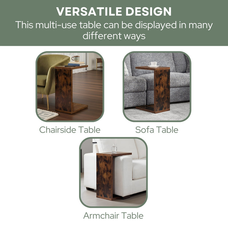 Haught End Table, Barnwood