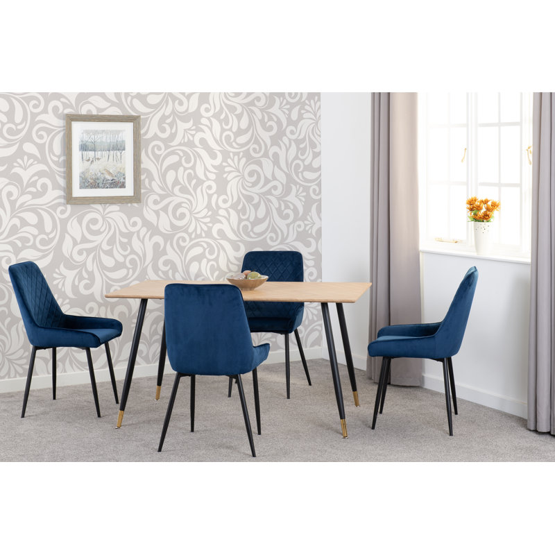 Aathyn 4 - Person Dining Set, Blue