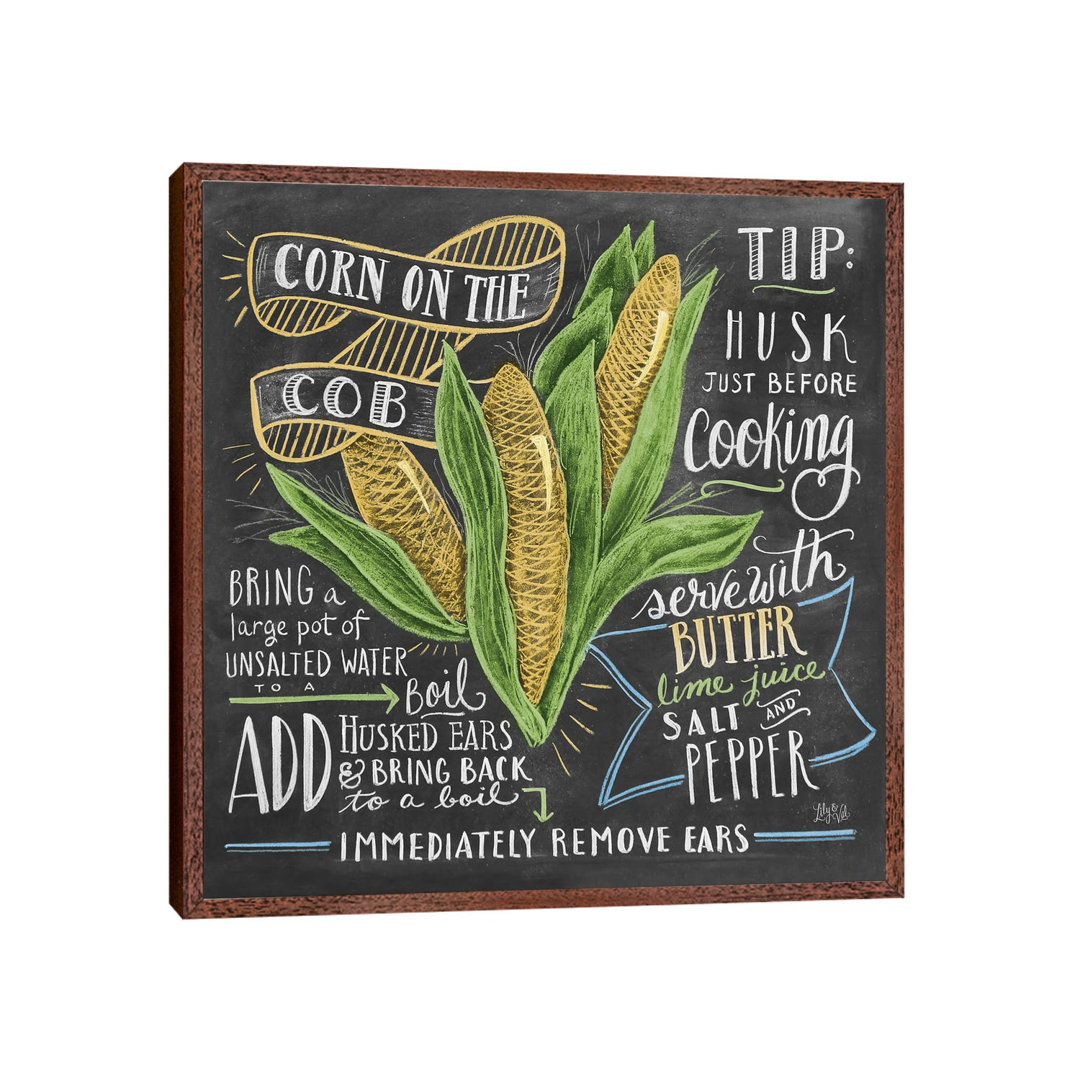 Corn On The Cob Recipe by Lily & Val - Print on Canvas