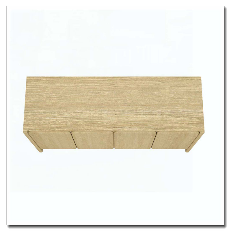 Armoire 4 portes avec rangement, Chêne naturel