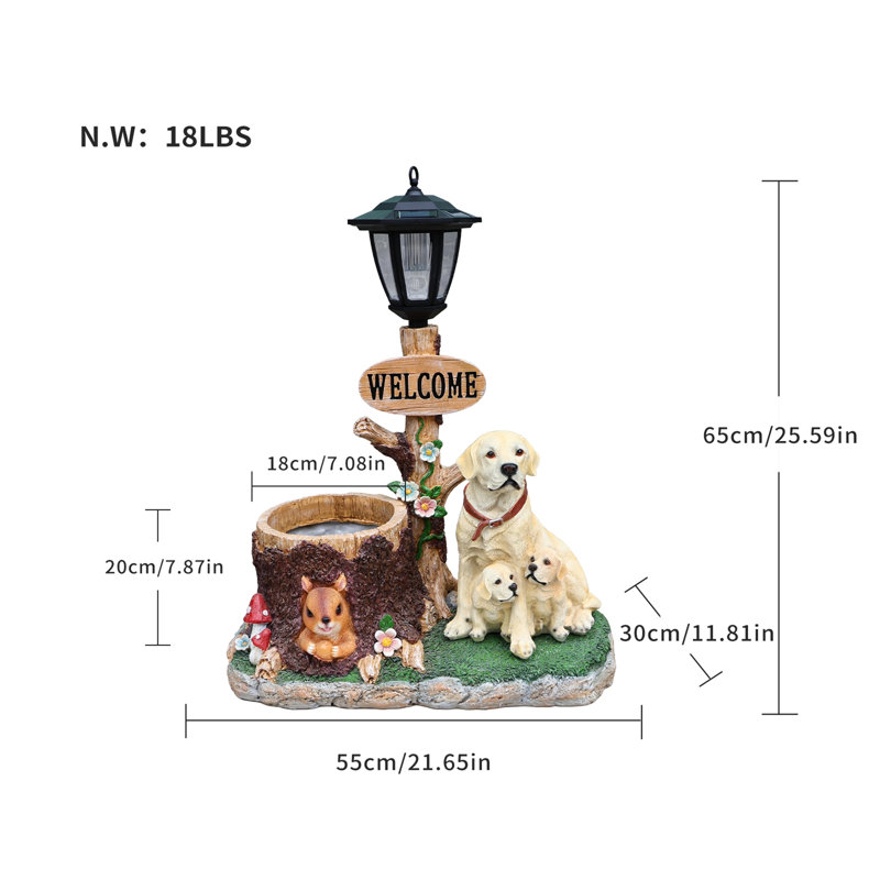 Statue de jardin Labrador