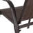 6 Piece Brown Patio Dining Chairs, Weather-Resistant Textilene Fabric Arm Chairs with High Backrest and Bronze Metal Frame for Outdoor Garden and Poolside-1840540261