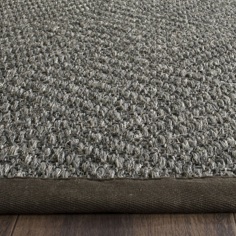 Tapis de couleur unie en sisal naturel avec latex Gordon, Rectangle 9 pi x 12 pi