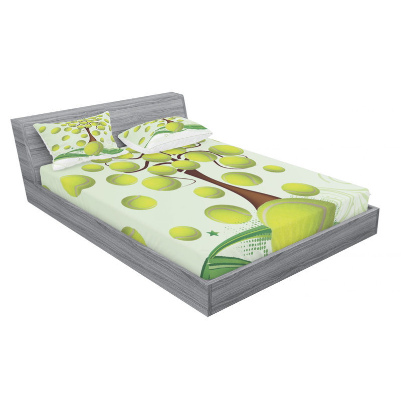 Microfiber Sheet Set, Queen Sheet Set + Fitted Sheet + 2 Pillowcases