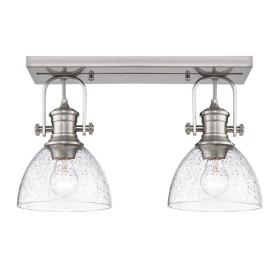 Bales Glass Semi Flush Mount