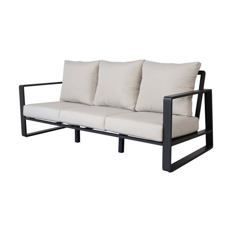 Contemporain et table basse - Coussins en aluminium brun beige pour un espace pratique et élégant