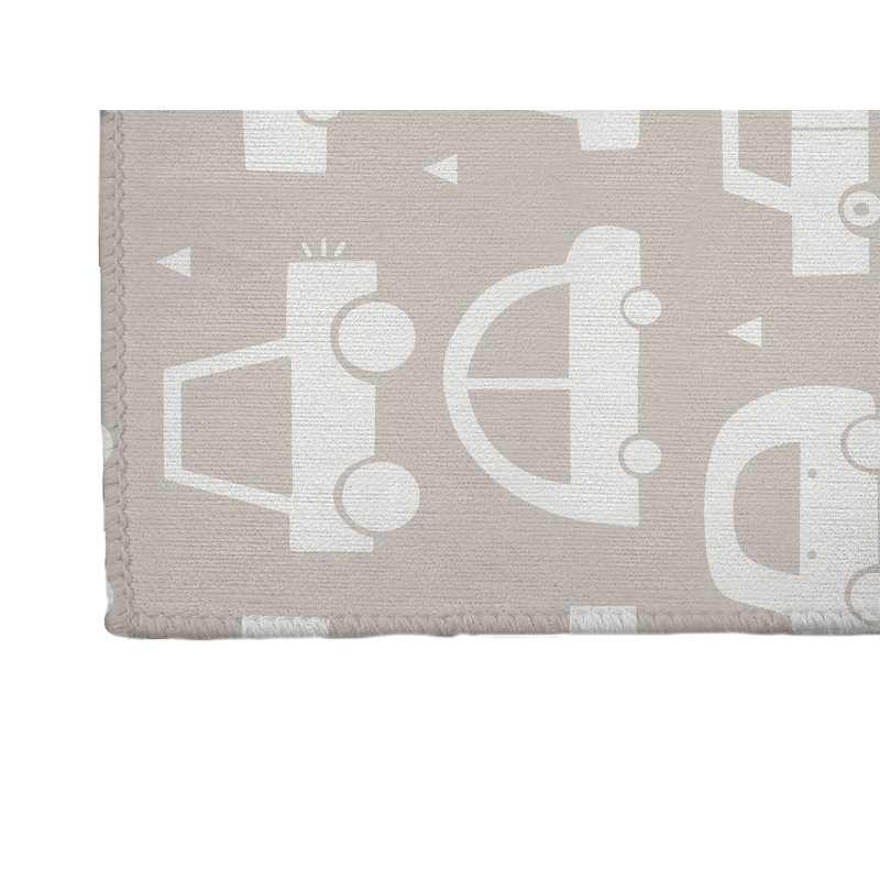 Tapis de jeu pour enfants Driveway, Taupe clair, Rectangulaire 3 pi x 5 pi
