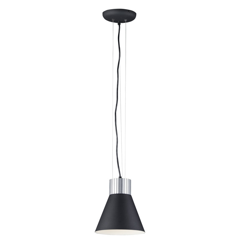 Luminaire suspendu 1 lumière à del simple Dasher, H 9,75 po x l 9 po x P 9 po