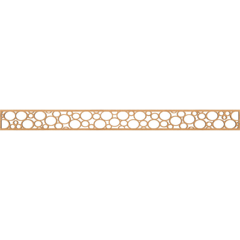 46 3/8"W x 4"H x 1/4"T Hemingway Fretwork Moulding, Maple, 4" H x 46.375" W x 0.25" D, Maple