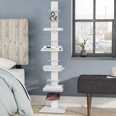 Ajax Stainless Steel 10-Tier Ladder Bookcase