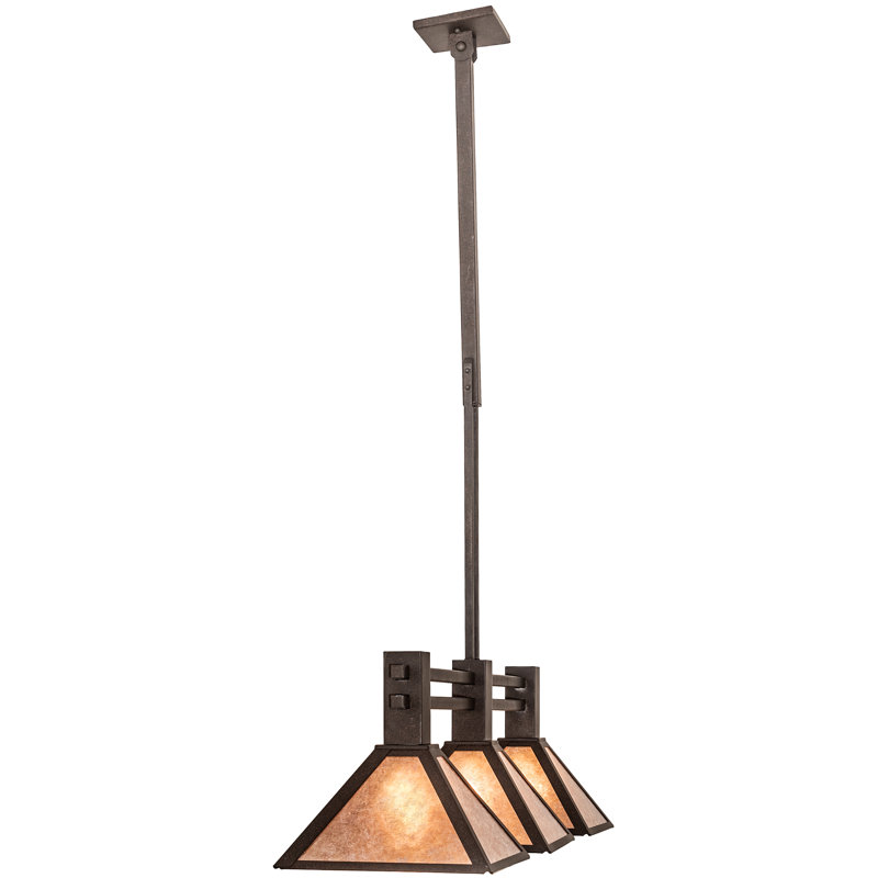 3 - Light Pendant, Silver Mica