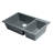 33.88'' L Double Bowl Granite Kitchen Sink-127889616