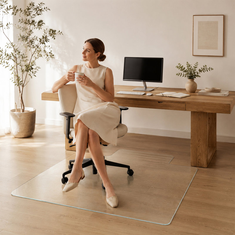 Tempered Glass Chair Mat