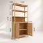 Support de rangement multi-scène haute capacité à deux portes de 64 pouces de hauteur, parfait pour organiser et maximiser l'espace dans n'importe quelle pièce