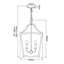 Varnum 4 - Light Brass Lantern Pendant