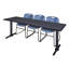 Table de formation Neyland Cain T-Base et 3 chaises empilables Zeng-32520383-32520379