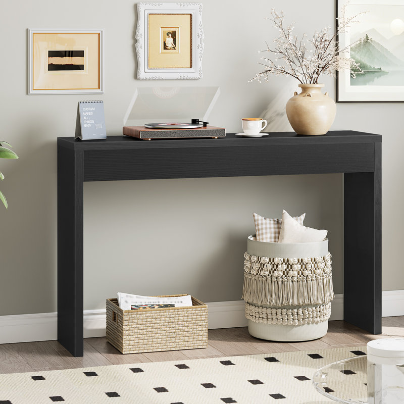 Console de couloir Nooriyah, Noir,  H 31,5 po x l 47,2 po x P 11,8 po