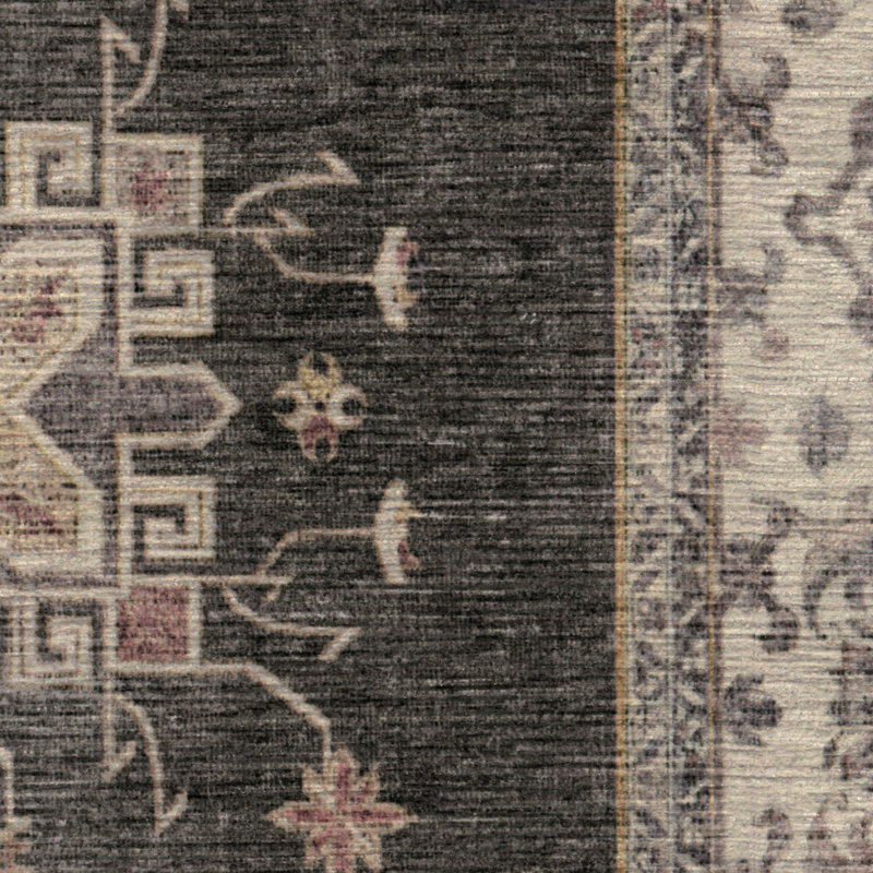 Système de tapis et de coussins lavables en bois foncé Verena, Rectangle 9"x12"