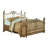 Florent Open Frame Bed in Brushed Gold (Headboard and Footboard only)