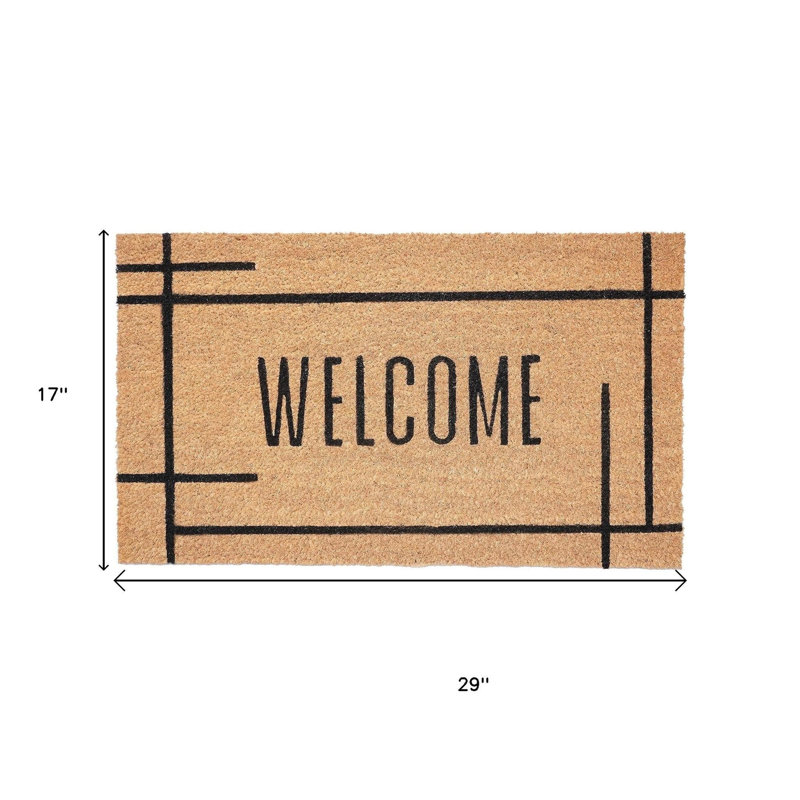 Tapis d'entrée 17 po x 29 po Natural Welcome