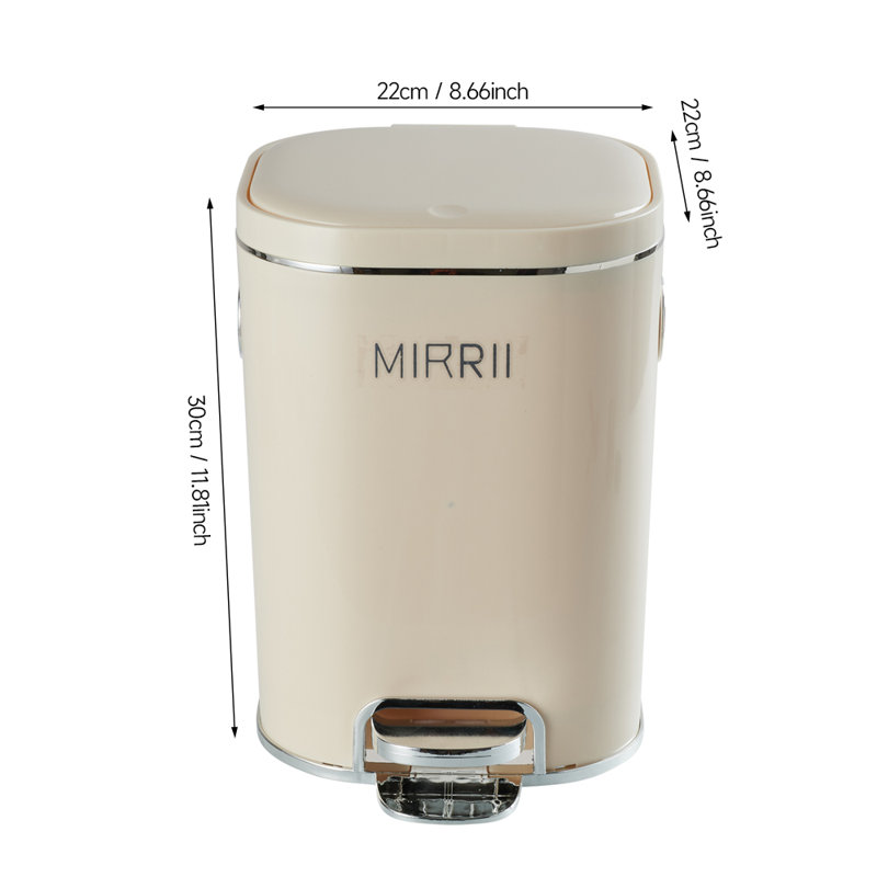PP Manual Lift Waste Bin, 10L